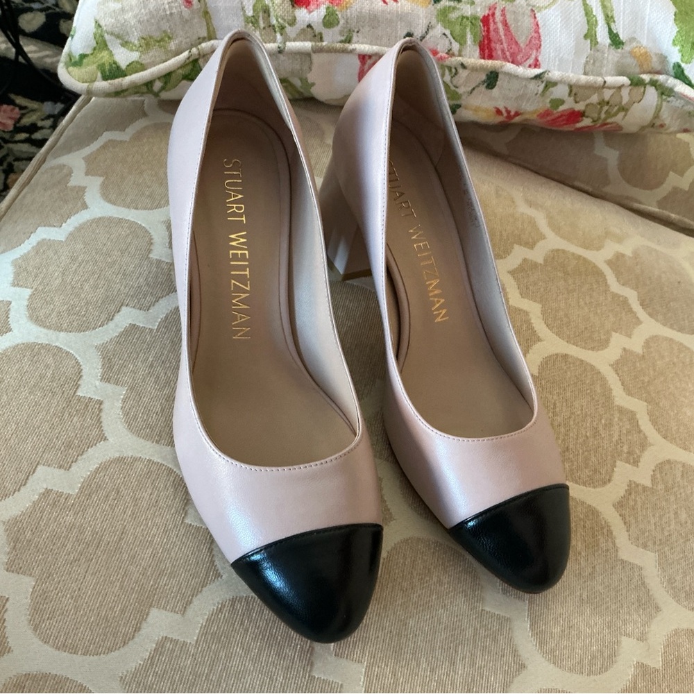Stuart Weitzman New Blush and Black Heels